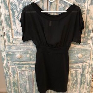 Black mini dress